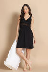 Zivame Lace N Mesh Babydoll - Black Beauty — thumbnail 1